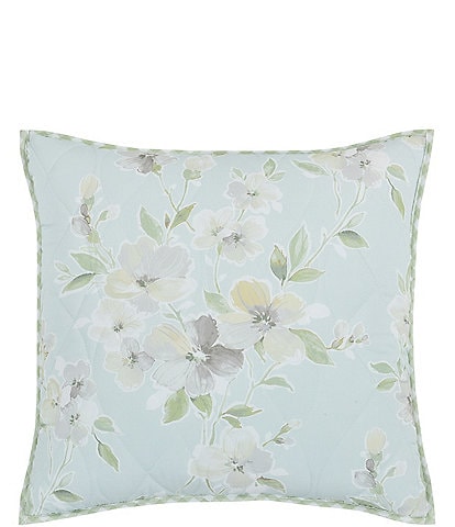 Piper & Wright Cassia Quilt Collection 20#double; Square Floral Quilted Decorative Pillow