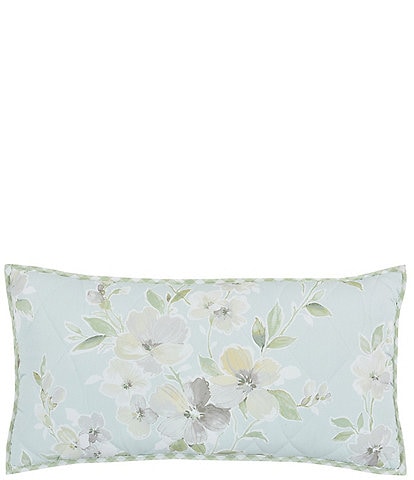 Piper & Wright Cassia Quilt Collection Quilted Boudoir Decorative Reversible Floral Pillow