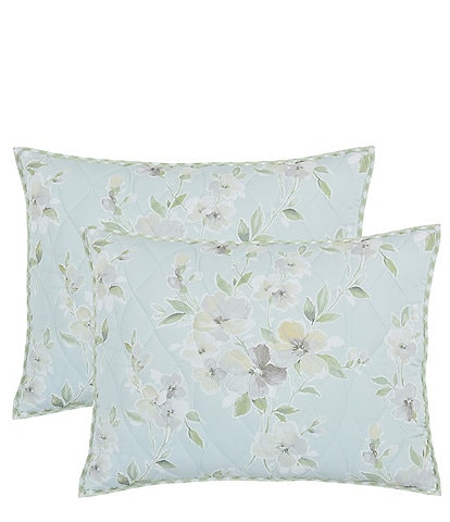 Piper & Wright Cassia Quilt Collection Watercolor Floral Quilted Pillow Sham