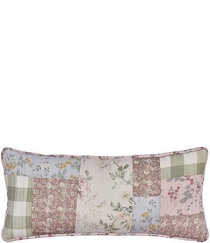 Piper & Wright Eloise Cotton Patchwork Quilted Boudoir Decorative Throw Pillow