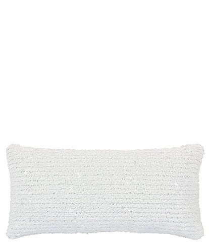 Piper & Wright Lillian Collection Engineered All -Over Jacquard Striped Boudoir Decorative Reversible Pillow