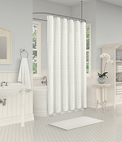 Piper & Wright Lillian Jacquard Fabric Shower Curtain