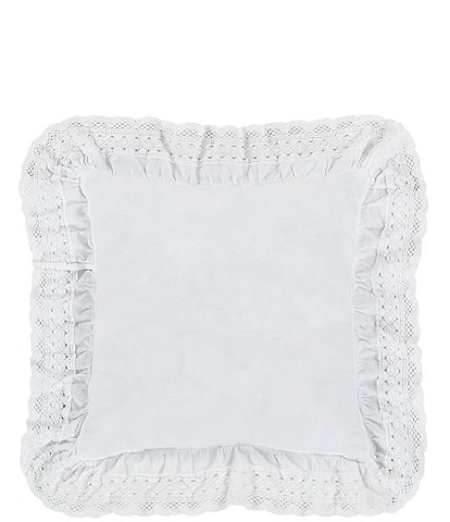 Piper & Wright Samantha Quilt Collection 20#double; Square Cotton Voile Decorative Pillow
