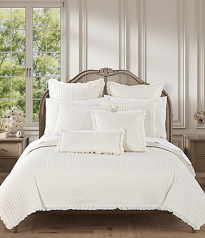 Piper & Wright Songbird Channel Striped Pleated Solid Mini Quilt Set