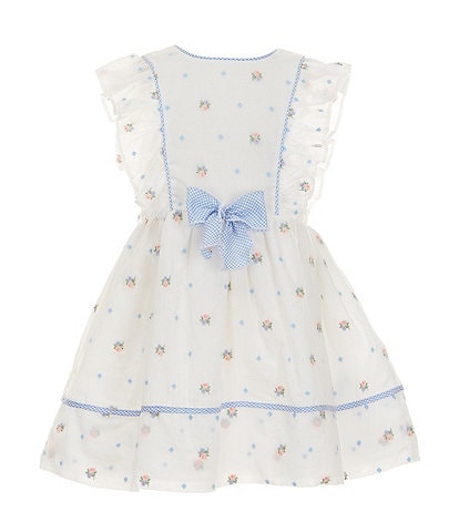 Pippa & Julie Little Girls 2T-6X Sleeveless Vintage-Floral-Embroidered Fit-And-Flare Dress