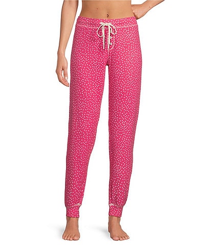 Pj Salvage Dotted Butter Jersey Coordinating Jogger