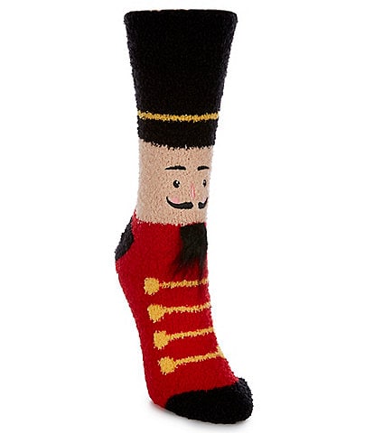 PJ Salvage Fun Socks: Cozy Plush Nutcracker Socks