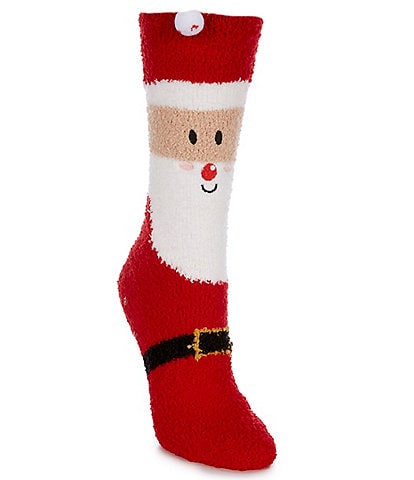 PJ Salvage Fun Socks: Cozy Plush Santa Socks