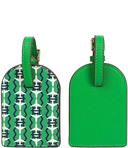 Plane Printed Assorted Luggage Travel Tags, Set of 2
