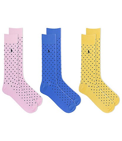 Polo Ralph Lauren Classic Dot 3-Pack Socks