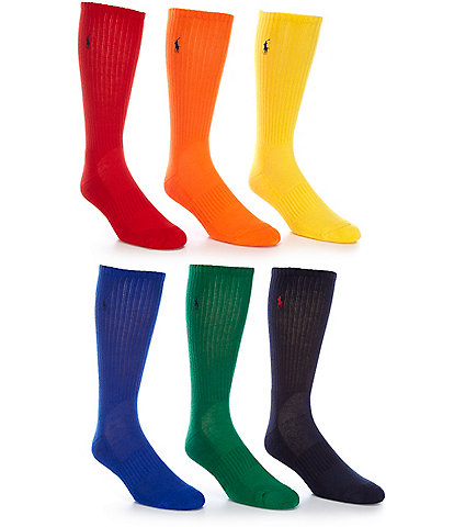 Polo Ralph Lauren Colorful Crew Socks 6-Pack