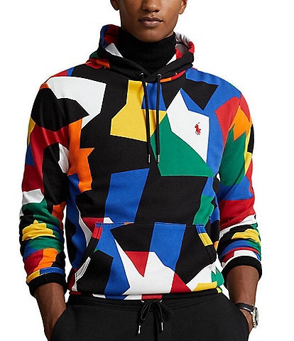 Polo Ralph Lauren Abstract-Print Double-Knit Hoodie