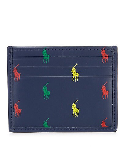 Polo Ralph Lauren Allover Pony Leather Card Case