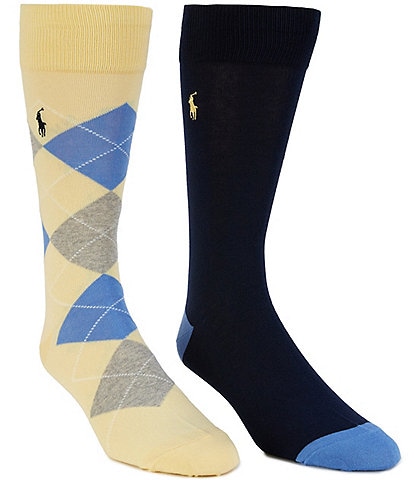 Polo Ralph Lauren Argyle Crew Socks 2-Pack