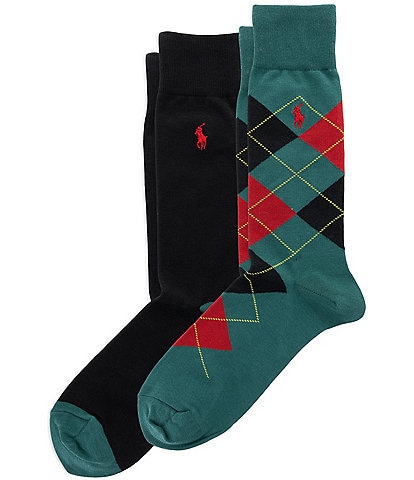 Polo Ralph Lauren Argyle Crew Socks 2-Pack