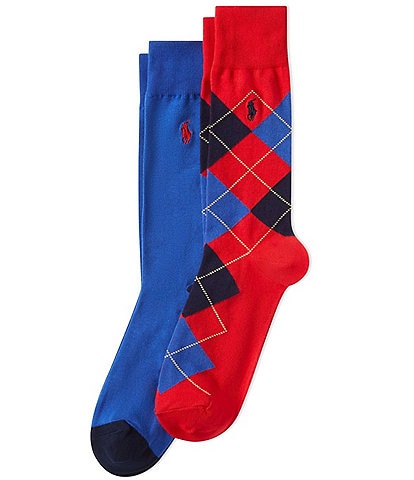 Polo Ralph Lauren Argyle Crew Socks 2-Pack