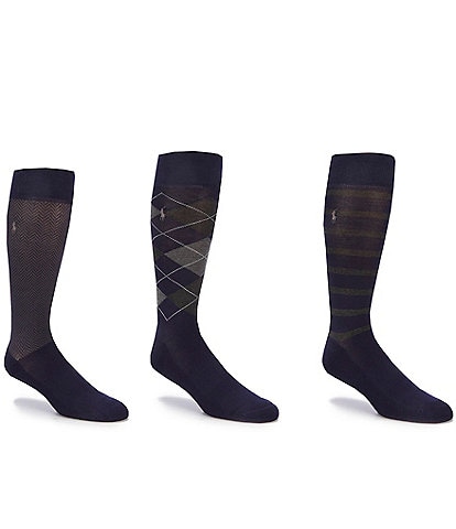Polo Ralph Lauren Argyle Crew Socks 3-Pack