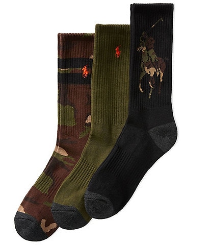 Polo Ralph Lauren Assorted Crew Socks 3-Pack