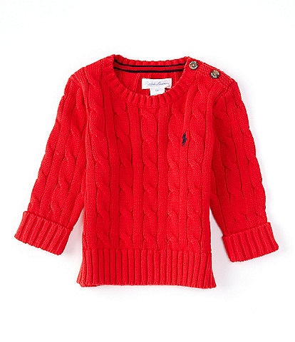 Polo Ralph Lauren Baby Boys 3-24 Months Long-Sleeve Cable-Knit Sweater
