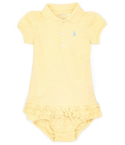 Polo Ralph Lauren Baby Girls 3-24 Months Puffed Sleeve Polo Dress