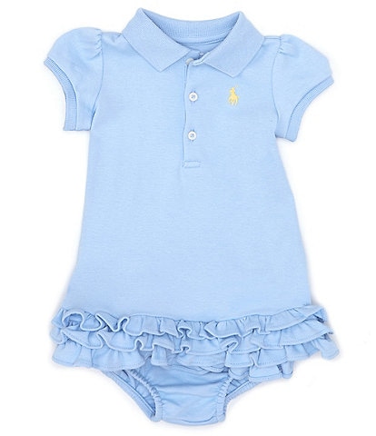 Polo Ralph Lauren Baby Girls 3-24 Months Puffed Sleeve Polo Dress