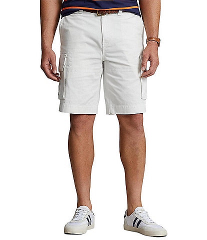 Polo Ralph Lauren Big & Tall 9.25" Inseam and Relaxed-Fit Slub Twill Cargo Shorts