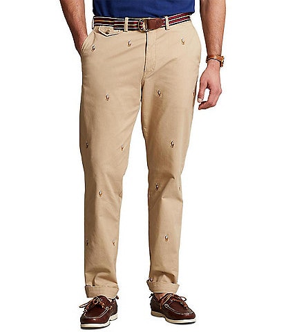 Polo Ralph Lauren Big & Tall Allover Pony Classic-Fit Stretch Chino Pants