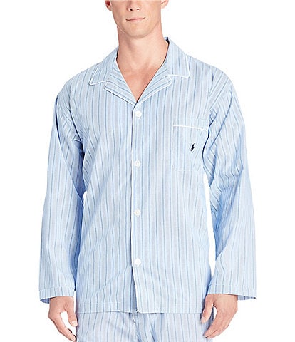 Polo Ralph Lauren Big & Tall Andrew Stripe Long Sleeve Pajama Top