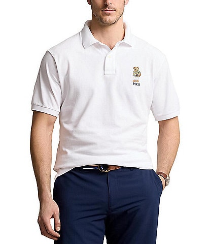 Polo Ralph Lauren Big & Tall Beach Bear Mesh Short Sleeve Polo Shirt