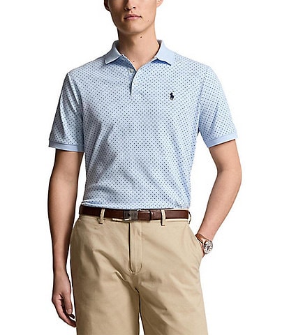 Polo Ralph Lauren Big & Tall Classic Fit Dot Print Soft Cotton Short Sleeve Polo Shirt