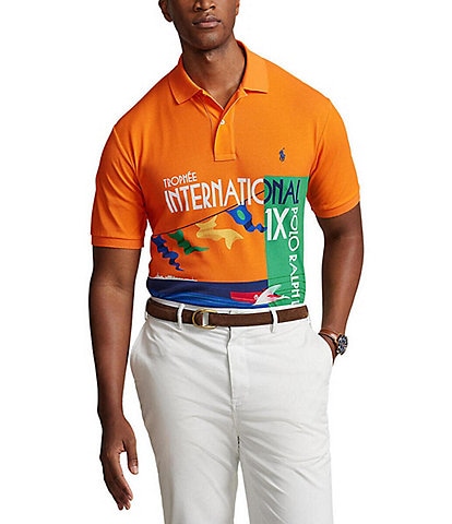 Polo Ralph Lauren Big & Tall Classic-Fit Graphic Short Sleeve Mesh Polo Shirt