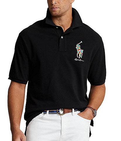 Polo Ralph Lauren Big & Tall Classic Fit Multicolor Big Pony Mesh Short Sleeve Polo Shirt