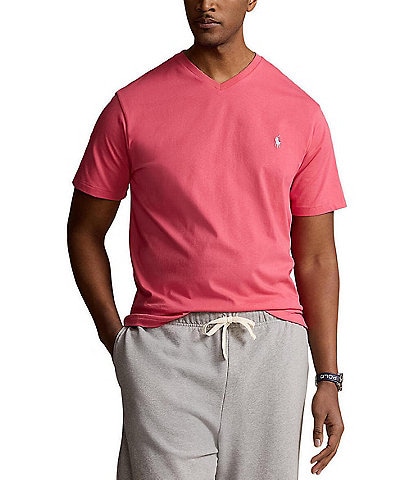 Polo Ralph Lauren Big & Tall Classic Fit Short Sleeve Cotton Jersey V-Neck T-Shirt