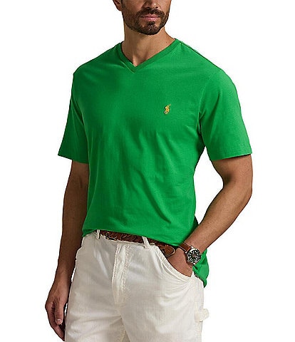 Polo Ralph Lauren Big & Tall Classic Fit Short Sleeve Cotton Jersey V-Neck T-Shirt