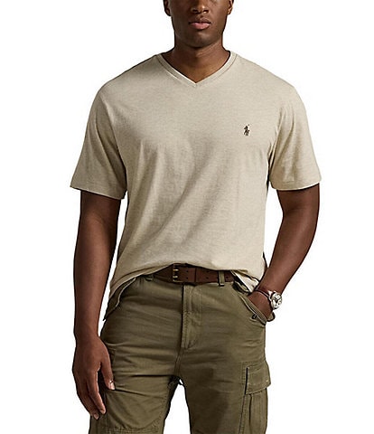 Polo Ralph Lauren Big & Tall Classic Fit Short Sleeve Cotton Jersey V-Neck T-Shirt