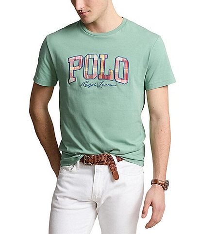 Polo Ralph Lauren Big & Tall Classic-Fit Short Sleeve Plaid-Logo Jersey T-Shirt