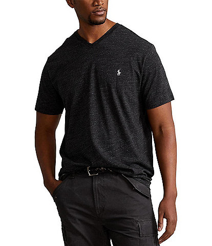 Polo Ralph Lauren Big & Tall Classic Fit Short Sleeve V-Neck Heather T-Shirt