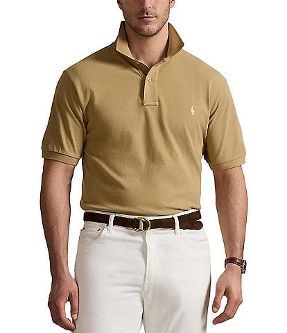 Polo Ralph Lauren Big & Tall Classic Fit Solid Cotton Mesh Polo Shirt
