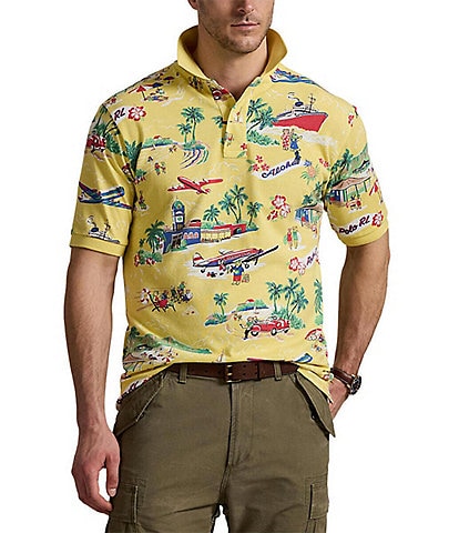 Polo Ralph Lauren Big & Tall Classic Fit Summer Holiday Polo Bear Mesh Short Sleeve Polo Shirt