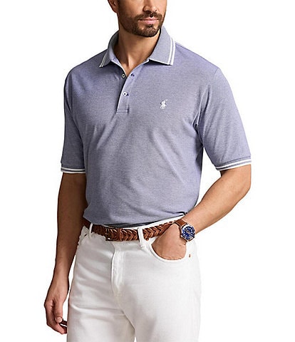 Polo Ralph Lauren Big & Tall Classic Fit Tipped Stretch Mesh Short Sleeve Polo Shirt