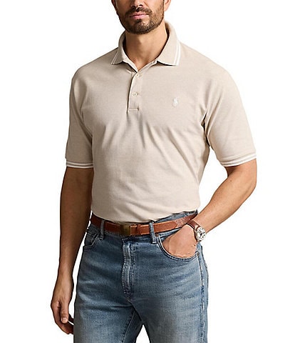 Polo Ralph Lauren Big & Tall Classic Fit Tipped Stretch Mesh Short Sleeve Polo Shirt