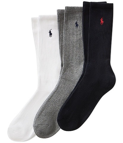 Polo Ralph Lauren Big & Tall Crew Socks 3-Pack