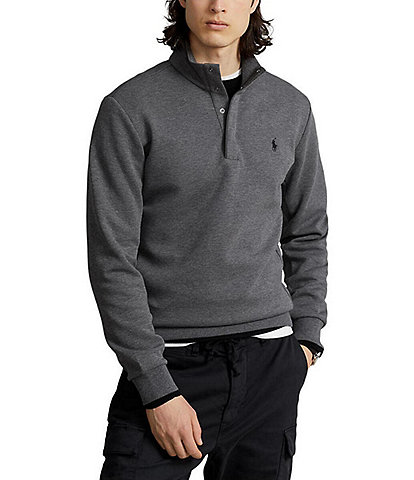 Polo Ralph Lauren Big & Tall Double-Knit Quarter-Snap Pullover