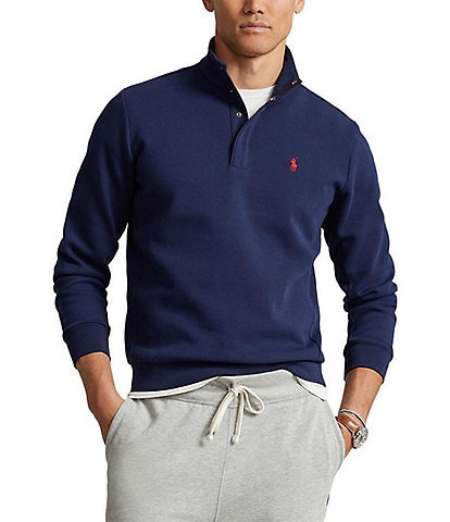 Polo Ralph Lauren Big & Tall Double-Knit Quarter-Snap Pullover
