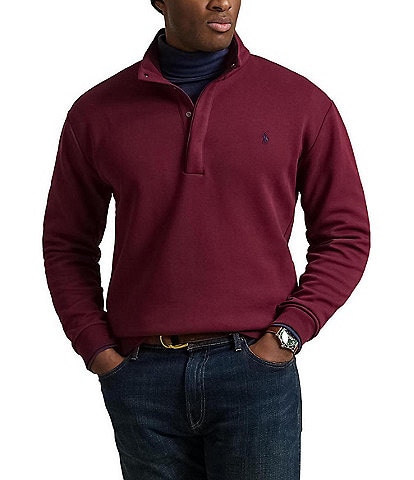 Polo Ralph Lauren Big & Tall Double-Knit Quarter-Snap Pullover