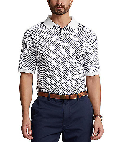 Polo Ralph Lauren Big & Tall Foulard Print Soft Cotton Short-Sleeve Polo Shirt