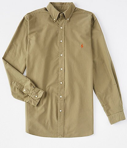 Polo Ralph Lauren Big & Tall Garment-Dye Oxford Long-Sleeve Woven Shirt