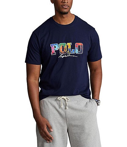 Polo Ralph Lauren Big & Tall Paint Splatter Logo Jersey Short-Sleeve Tee