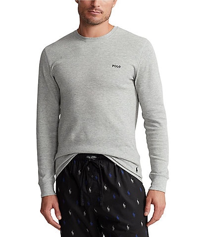 Polo Ralph Lauren Big & Tall Long Sleeve Waffle Knit Sleep Shirt