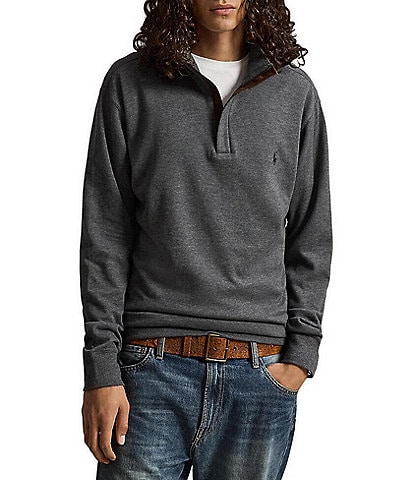 Polo Ralph Lauren Big & Tall Luxury Jersey Quarter-Zip Pullover